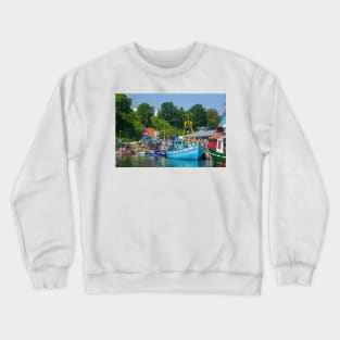 Harbor, Sassnitz, Ruegen, Ruegen Island, Mecklenburg-Western Pomerania, Germany Crewneck Sweatshirt